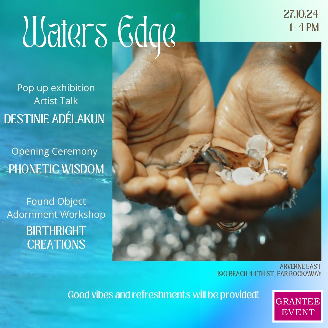 Waters Edge Pop-Up Exhibition + Workshop + Artist Talk